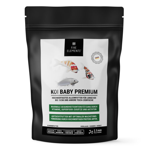 Koi Baby Premium | 1,4 kg | Beutel | Futter für junge Koi | FIVE ELEMENTS