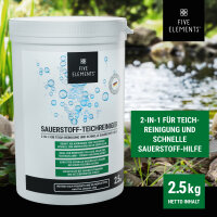 Sauerstoff-Teichreiniger 2,5 kg | Teichreinigung & Sauerstoffhilfe | Granulat | FIVE ELEMENTS